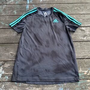 Adidas Charcoal and Black Sports Shirt
